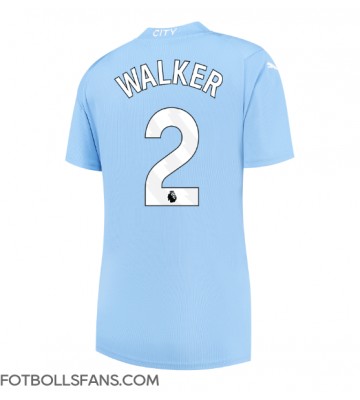 Manchester City Kyle Walker #2 Replika Hemmatröja Damer 2023-24 Kortärmad